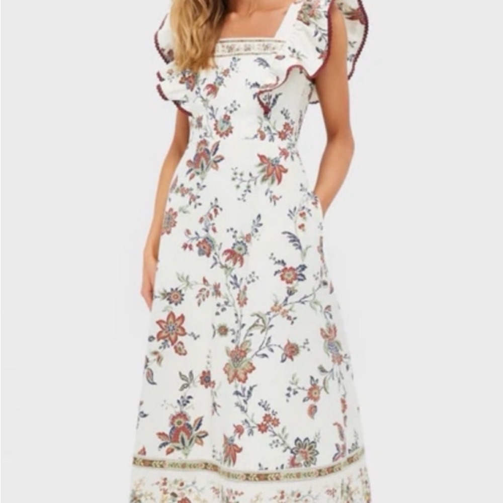 Tuckernuck x Studio McGee Terracotta Chintz Cotton Nora Dress size XS NWT